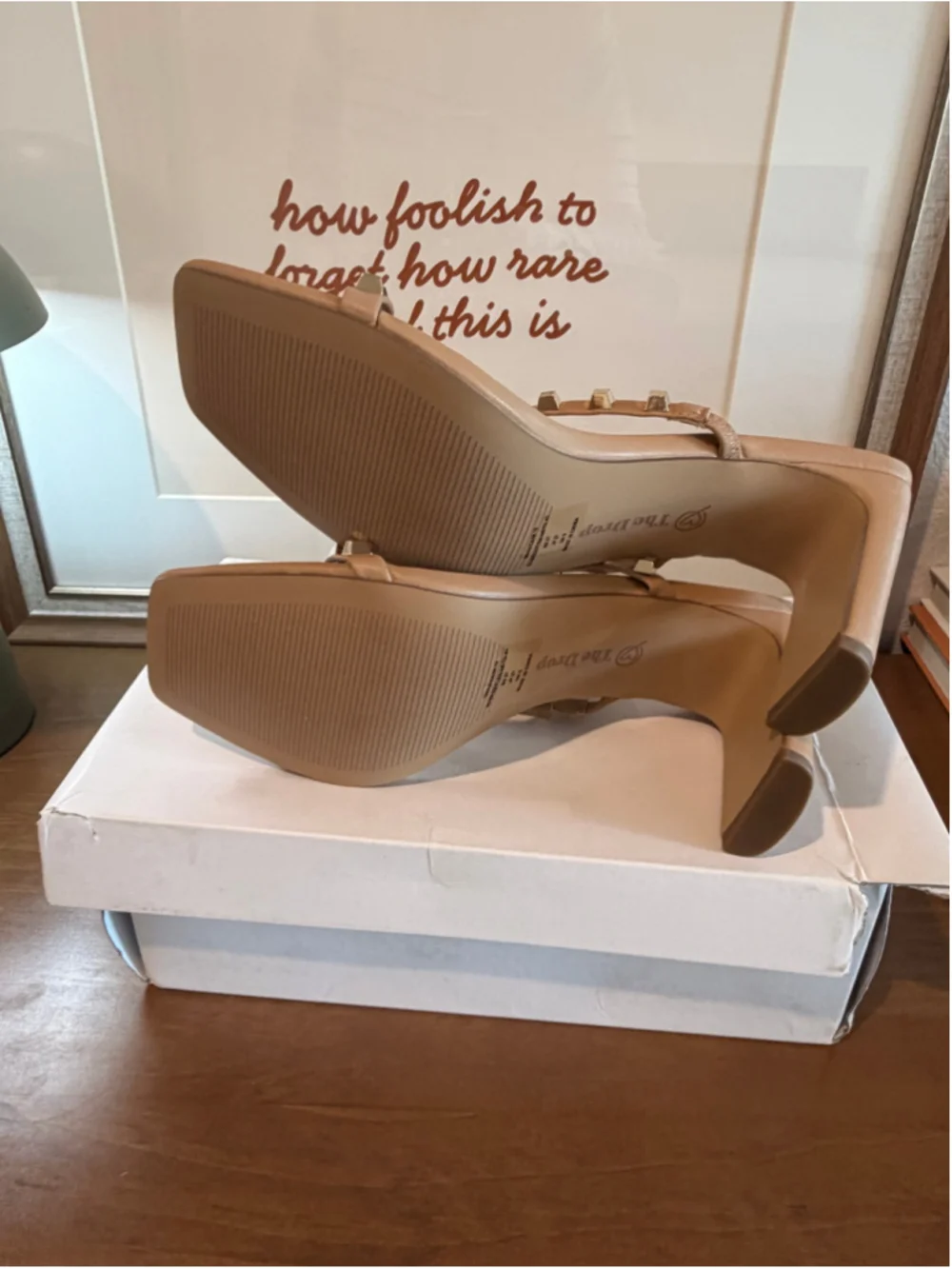 The Drop Avery Square Toe Studded Heeled Mules Women's Size 10 NWT NIB